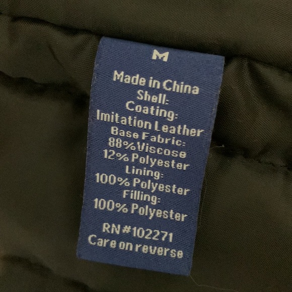 Men’s Faux Leather Moto Bomber Jacket Size Medium New W/out Tag Apt 9 Qu… - Picture 9 of 10